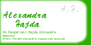 alexandra hajda business card